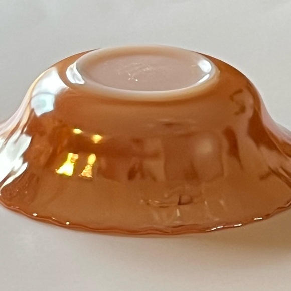 Peach Lustre bundle/3 from Anchor Hocking Fire King circa 1950-1962 dinnerware - Picture 5 of 11